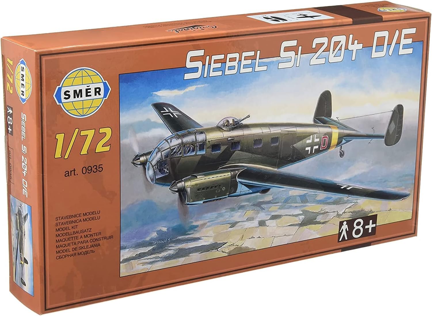 Semer German Siebel Transport Aircraft Plastic Model SME72935 1/72 Si204D/E Twin-engine
Semer German Siebel Transport Aircraft Plastic Model SME72935 1/72 Si204D/E Twin-engine