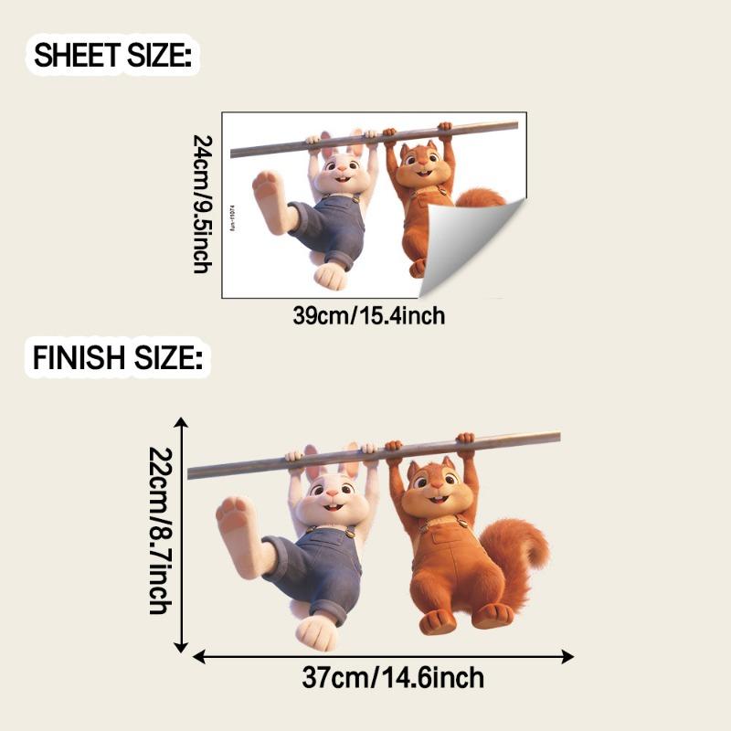 Cartoon Rabbit and Squirrel-themed Children s Room Bedroom Home Decoration Stickers
Cartoon Rabbit and Squirrel-themed Children s Room Bedroom Home Decoration Stickers