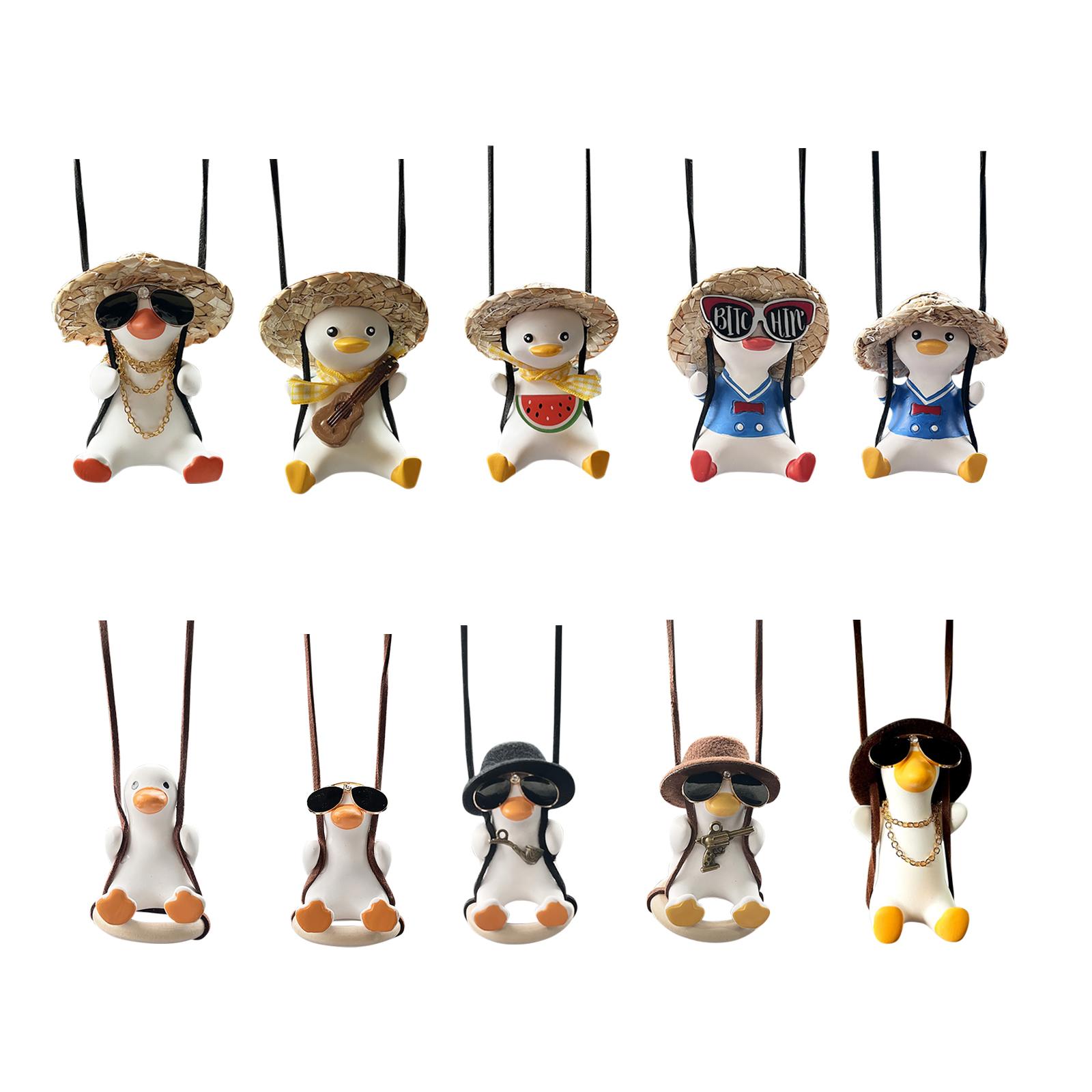 Gypsum Cute Anime Car Accessory Swing Duck Pendant Auto Rearview Mirror Ornaments Birthday Gift Couple Accessories Car 
Gypsum Cute Anime Car Accessory Swing Duck Pendant Auto Rearview Mirror Ornaments Birthday Gift Couple Accessories Car