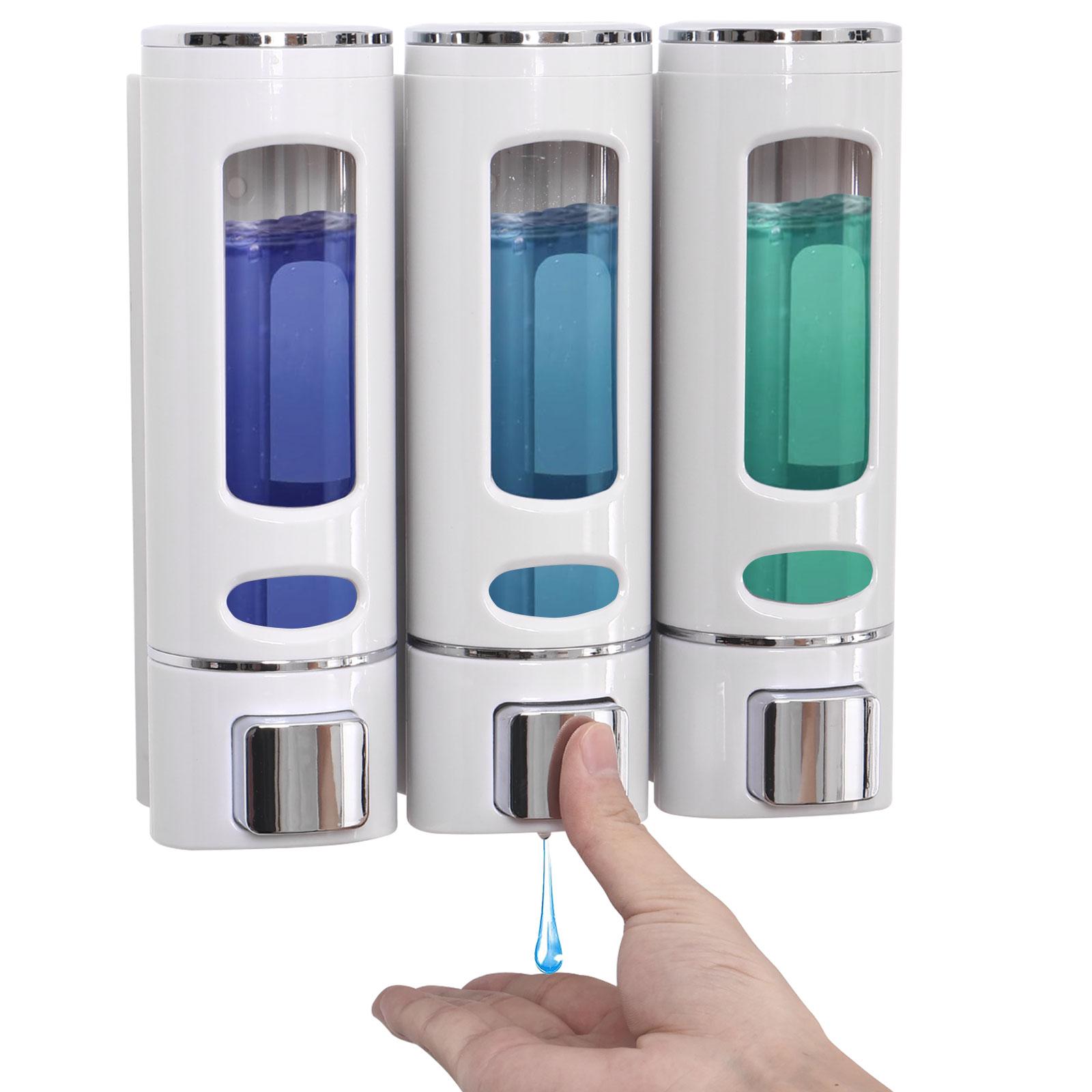 3 Heads Soap Dispenser Shower Wall Mounted Bathroom Shampoo Handwashing Fluid Conditioner Versatile Storage Container білий
3 Heads Soap Dispenser Shower Wall Mounted Bathroom Shampoo Handwashing Fluid Conditioner Versatile Storage Container білий