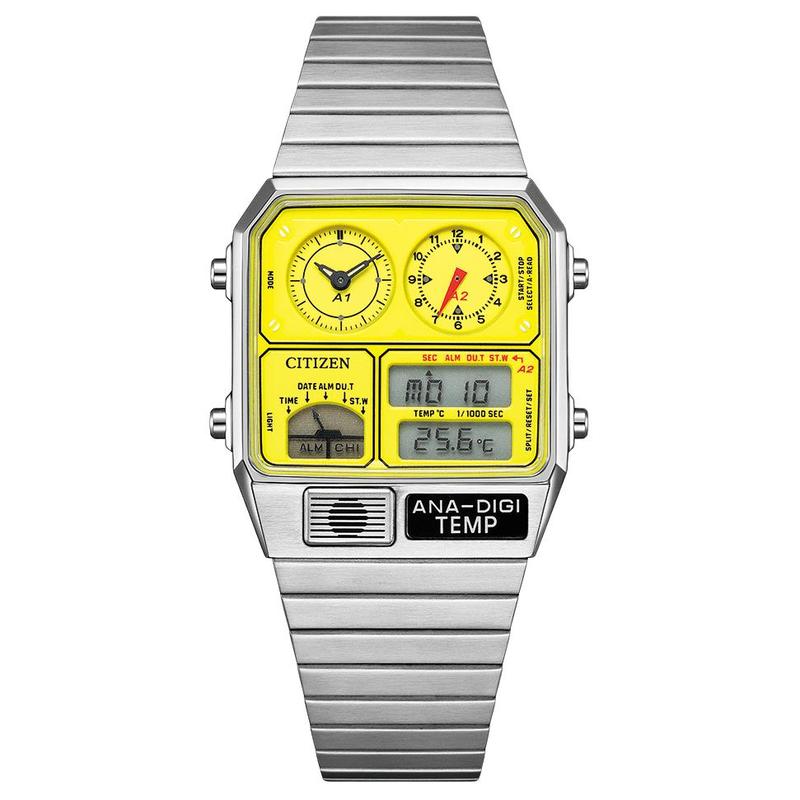 CITIZEN Collection Series Chronograph Date Display Perpetual Calendar Quartz Steel Strap 32.5mm Unisex Yellow Dial JG2170-59Y жовтий
CITIZEN Collection Series Chronograph Date Display Perpetual Calendar Quartz Steel Strap 32.5mm Unisex Yellow Dial JG2170-59Y жовтий
