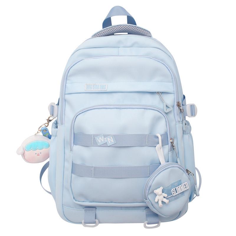 Winter New Large Capacity Letter Solid Color Retro Backpack Korean Style Student Backpack Two-Piece Set синій
Winter New Large Capacity Letter Solid Color Retro Backpack Korean Style Student Backpack Two-Piece Set синій