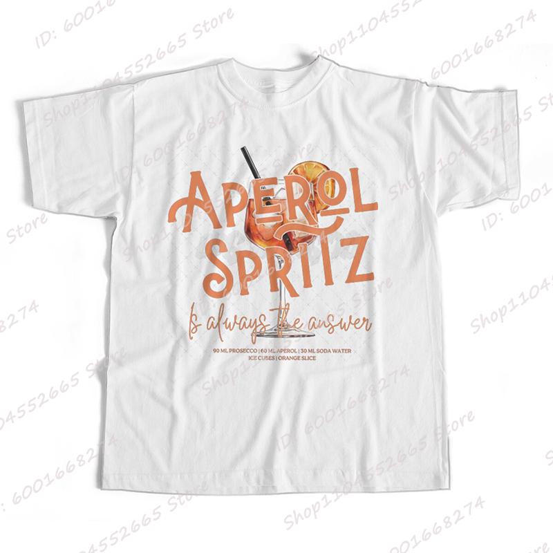Aperol Spritz Is Always The Answer Graphic T Shirts Summer Fashion Overszized Tops For Women Round Neck Shortsleeved Tee Shirts S
Aperol Spritz Is Always The Answer Graphic T Shirts Summer Fashion Overszized Tops For Women Round Neck Shortsleeved Tee Shirts S