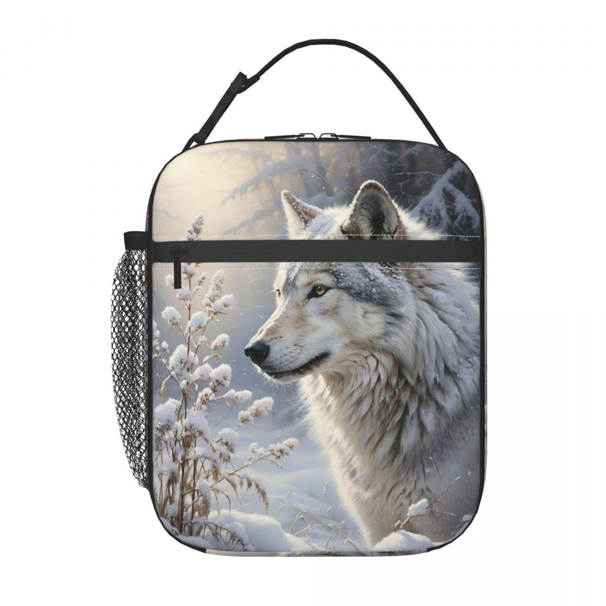 White Wolf Oil Painting Print Insulated Lunch Bag for Kids School Cooler Thermal Food Box Tote Leakproof Lunch Boxes Container One Size
White Wolf Oil Painting Print Insulated Lunch Bag for Kids School Cooler Thermal Food Box Tote Leakproof Lunch Boxes Container One Size