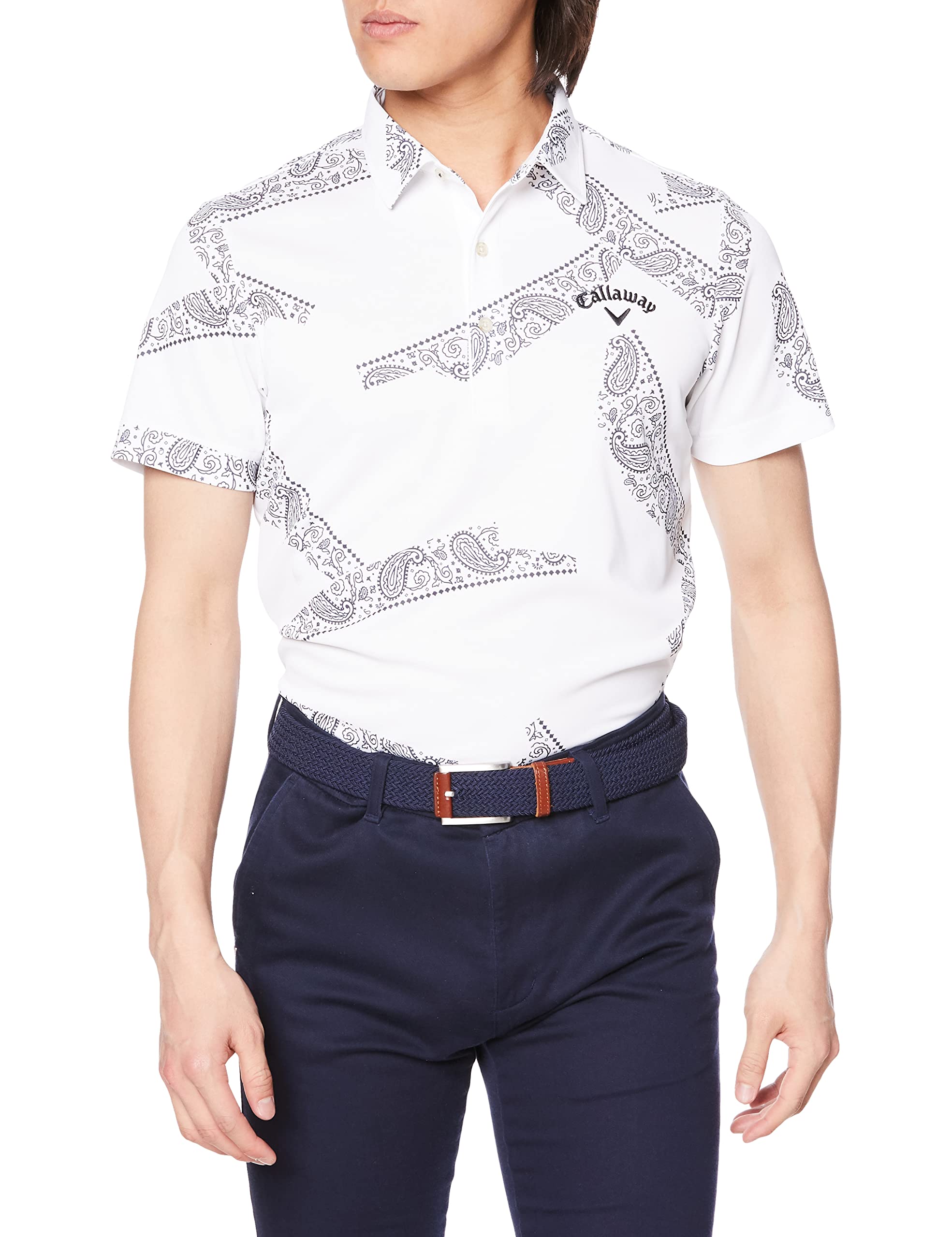 Callaway Short Sleeve Polo Shirt Cool Moisture Quick Golf C23134122 M Men s (Paisley Pattern, Feel, Wicking, Drying) / / 1030_White
Callaway Short Sleeve Polo Shirt Cool Moisture Quick Golf C23134122 M Men s (Paisley Pattern, Feel, Wicking, Drying) / / 1030_White