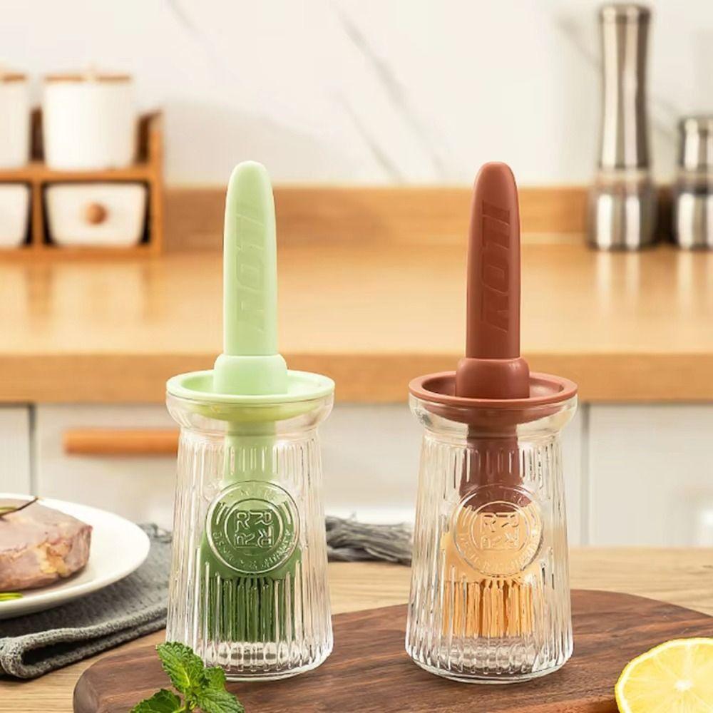 Heat Resistant Sauce Applying Brush Silicone Oil Dispenser Bottle with Brush Oil Bottle зелений
Heat Resistant Sauce Applying Brush Silicone Oil Dispenser Bottle with Brush Oil Bottle зелений