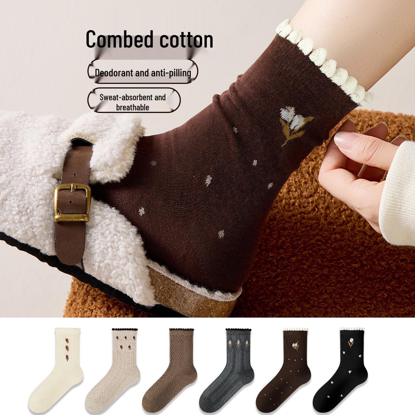 Women s Ankle Cable Knit Socks: Spring & Autumn 2025 Style, Mid-Calf, Sweat-Wicking, Odor-Resistant, Anti-Pilling, Cotton Blend with Lace Trim. 5 Beige
Women s Ankle Cable Knit Socks: Spring & Autumn 2025 Style, Mid-Calf, Sweat-Wicking, Odor-Resistant, Anti-Pilling, Cotton Blend with Lace Trim. 5 Beige
