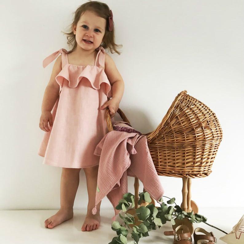 Cute Cotton Linen Girls Summer Dress for Ages 6-8: Cross-Border Seaside Style 120 cm рожевий
Cute Cotton Linen Girls Summer Dress for Ages 6-8: Cross-Border Seaside Style 120 cm рожевий