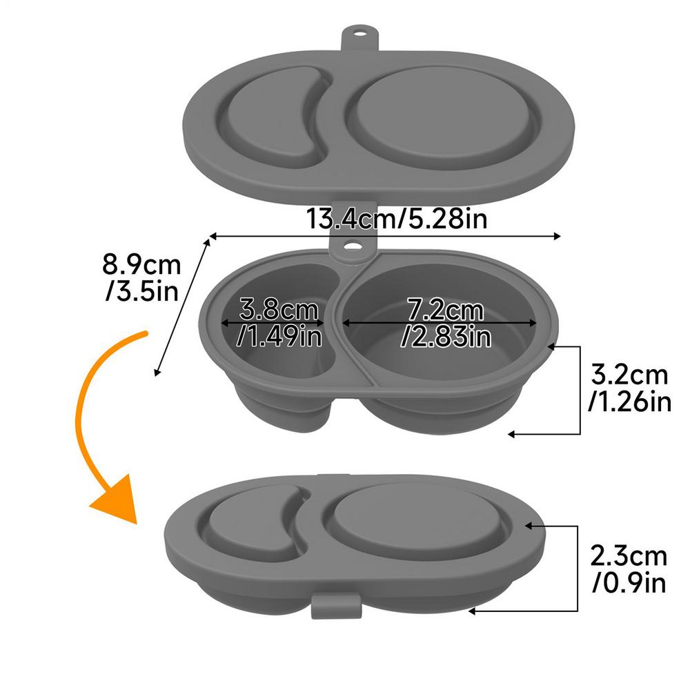 Snack Box Container Divided Sauce Cups Leakproof Silicone With Lid Foldable 2 Compartments For Snacks Condiment Dressing Sauce жёлтый
Snack Box Container Divided Sauce Cups Leakproof Silicone With Lid Foldable 2 Compartments For Snacks Condiment Dressing Sauce жёлтый