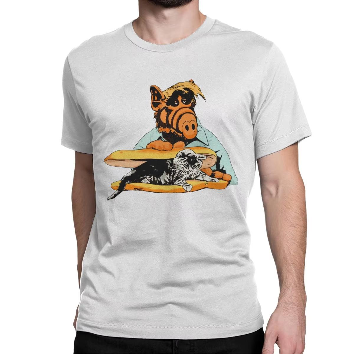 Funny Kitty Sandwich Alf The Extraterrestrial Tv Show TShirts Men Cotton T Shirts Melmac Short Sleeve Tee Shirt Gift Idea Tops L
Funny Kitty Sandwich Alf The Extraterrestrial Tv Show TShirts Men Cotton T Shirts Melmac Short Sleeve Tee Shirt Gift Idea Tops L