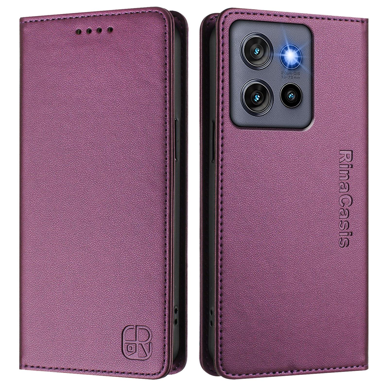 For Motorola Moto S50 5G/Motorola Edge 50 Neo 5G/Motorola ThinkPhone 25 5G Leather Case RINACASIS RC01 Phone Cover with RFID Blocking Wallet Stand Violet
For Motorola Moto S50 5G/Motorola Edge 50 Neo 5G/Motorola ThinkPhone 25 5G Leather Case RINACASIS RC01 Phone Cover with RFID Blocking Wallet Stand Violet