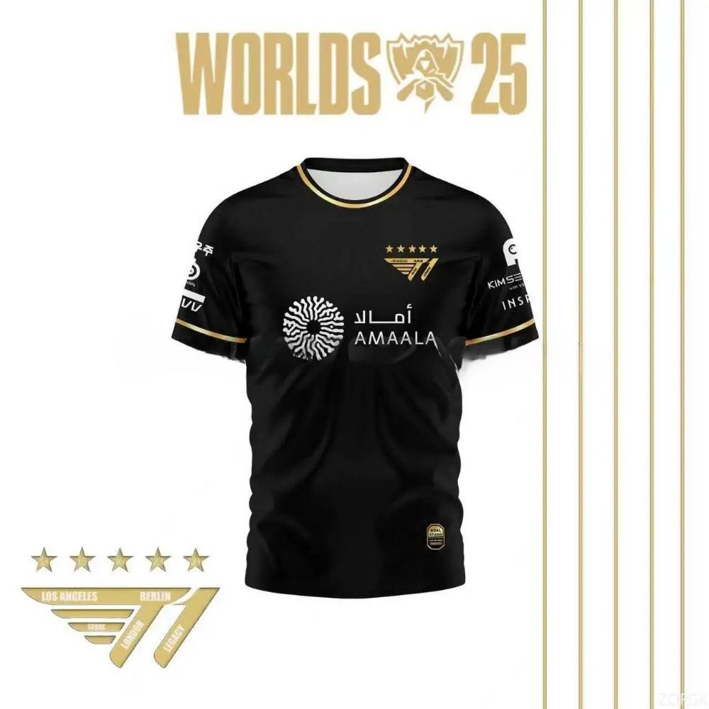 Джерси Faker League of Legends 2025 Чемпион Мира Полностью черное командное джерси Футболка Lol Esports Lck T1 Команда Большой Топ S
Джерси Faker League of Legends 2025 Чемпион Мира Полностью черное командное джерси Футболка Lol Esports Lck T1 Команда Большой Топ S