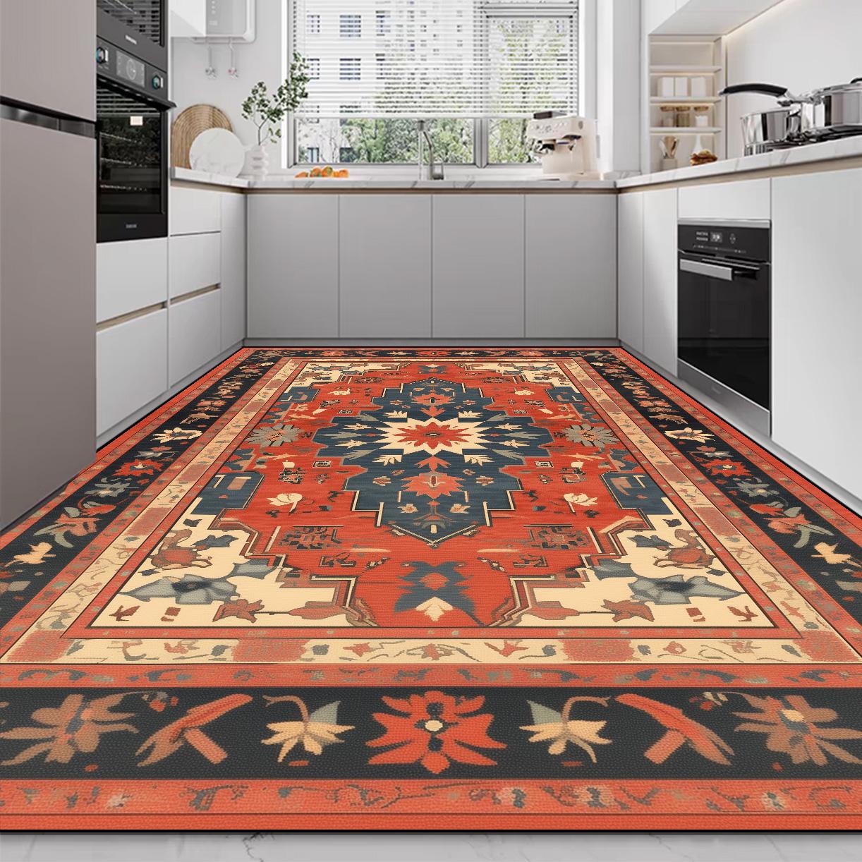 Persian Style Kitchen Absorbent Carpet Red Home Decor Living Room Rugs Large Size Room Non-slip Mat Entrance Door Mat Alfombras 60*90cm
Persian Style Kitchen Absorbent Carpet Red Home Decor Living Room Rugs Large Size Room Non-slip Mat Entrance Door Mat Alfombras 60*90cm