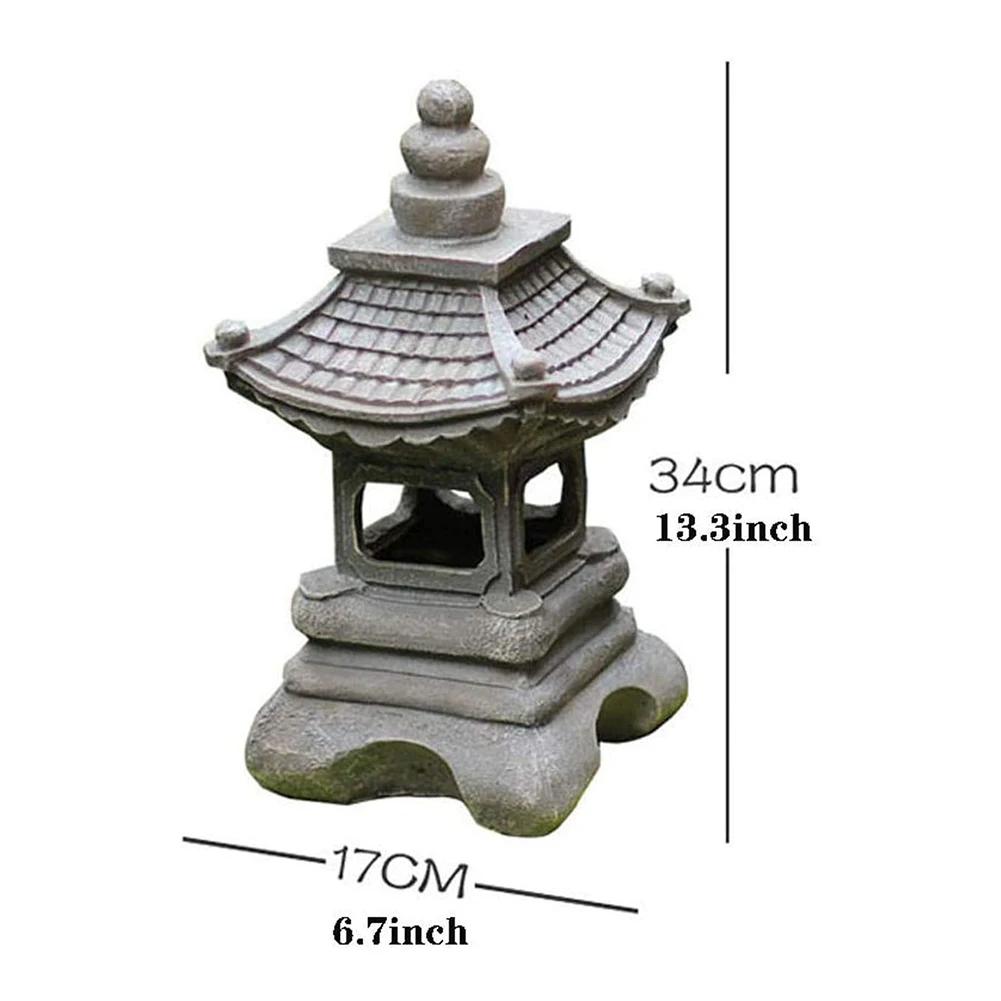 Decoration Zen Ornaments Solar Powered Tower Garden Statue Palace Lanterns Chinese Solar Lamp Stone Courtyard Pagoda Lantern
Decoration Zen Ornaments Solar Powered Tower Garden Statue Palace Lanterns Chinese Solar Lamp Stone Courtyard Pagoda Lantern