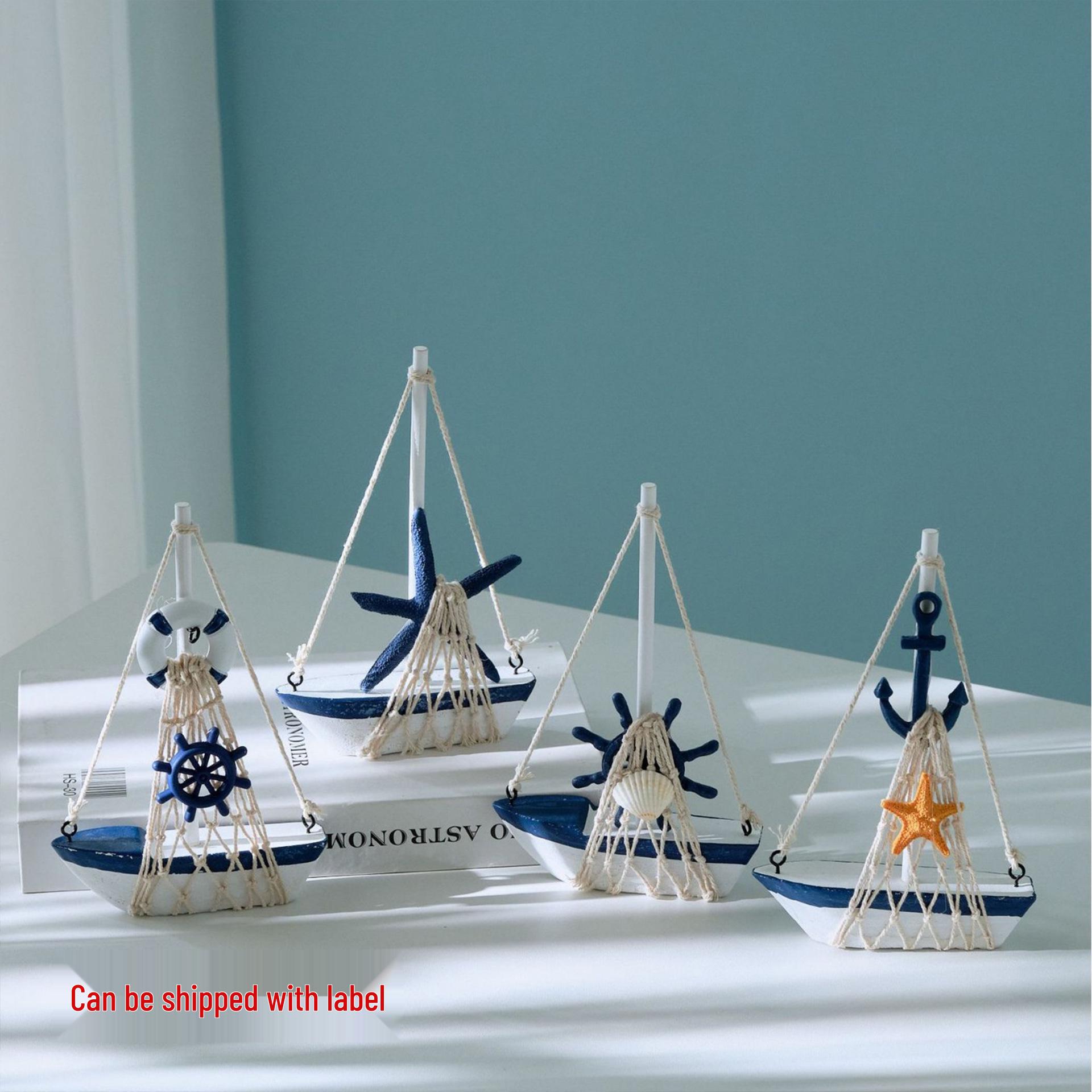 Mini Mediterranean Wooden Sailboat with Cotton Rope Sail - Desktop Ornament & Photo Prop
Mini Mediterranean Wooden Sailboat with Cotton Rope Sail - Desktop Ornament & Photo Prop