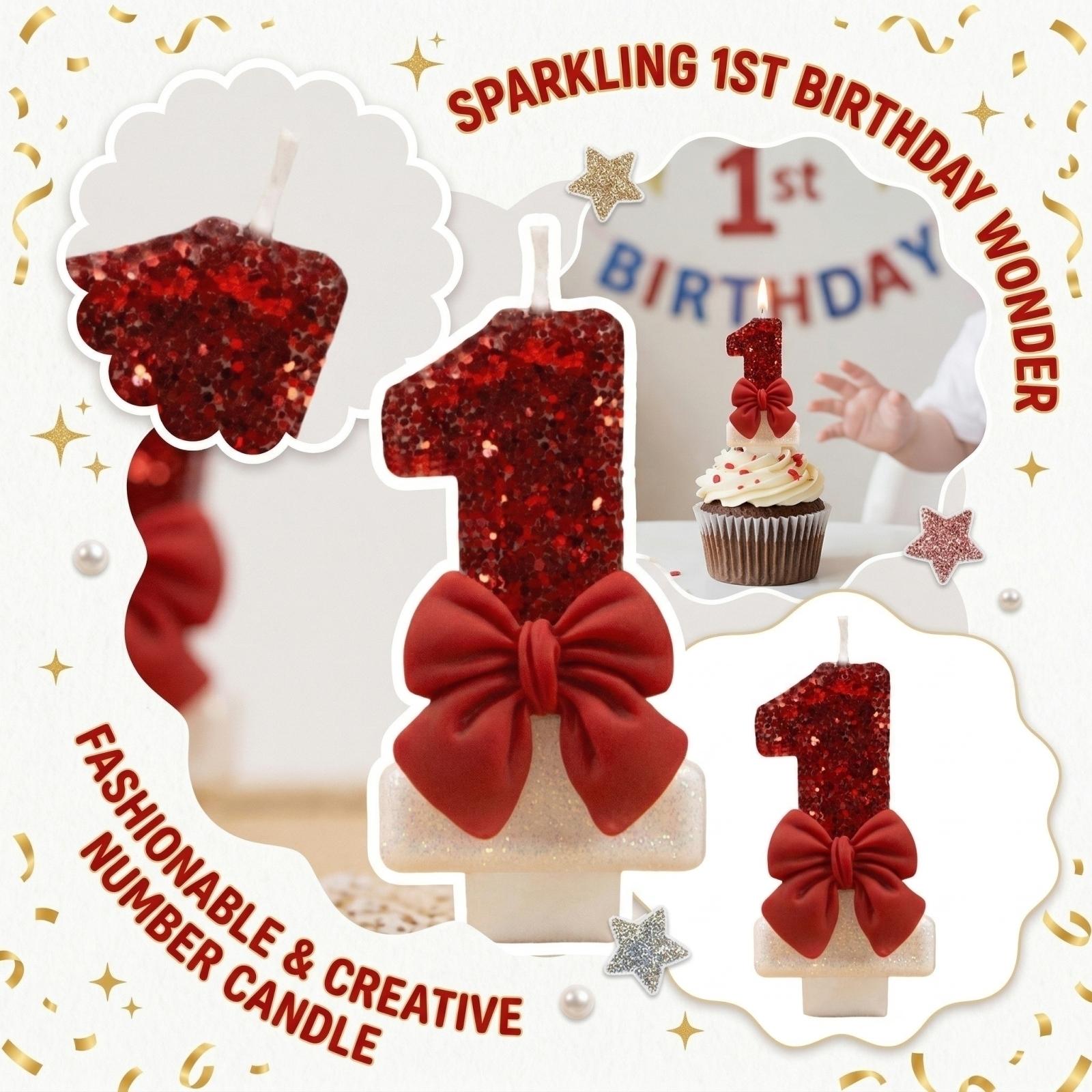 Creative Number Birthday Candle with Glitter and Decorative for Party Celebration Decoration Supplies one size
Creative Number Birthday Candle with Glitter and Decorative for Party Celebration Decoration Supplies one size