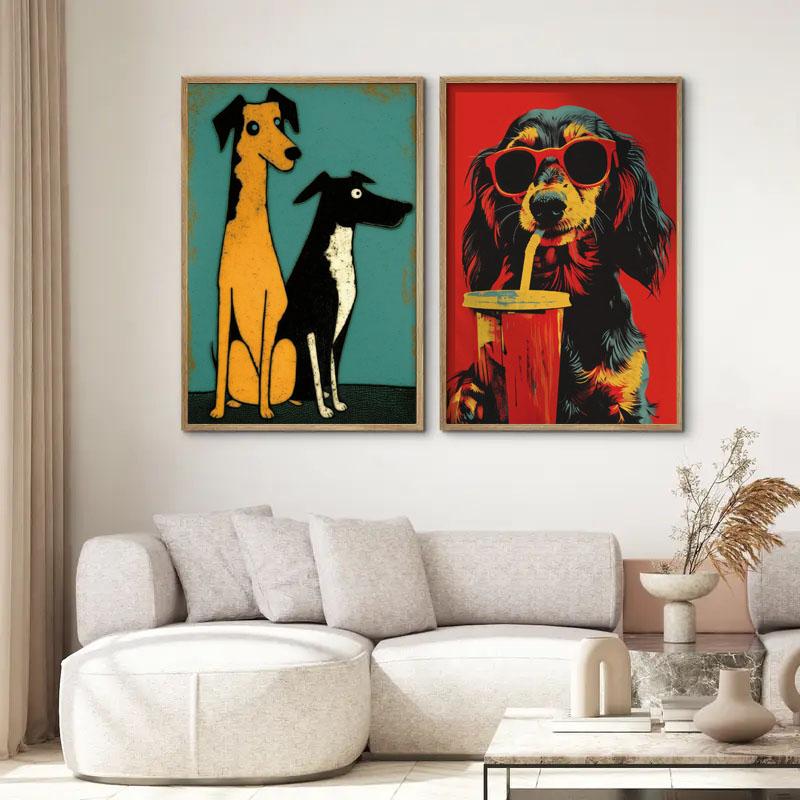 1pc Funny Lovely Dog Wall Art Print Retro Cute Dog Illustration Bathroom Living Room Bedroom Kitchen Decor 20x30cm
1pc Funny Lovely Dog Wall Art Print Retro Cute Dog Illustration Bathroom Living Room Bedroom Kitchen Decor 20x30cm