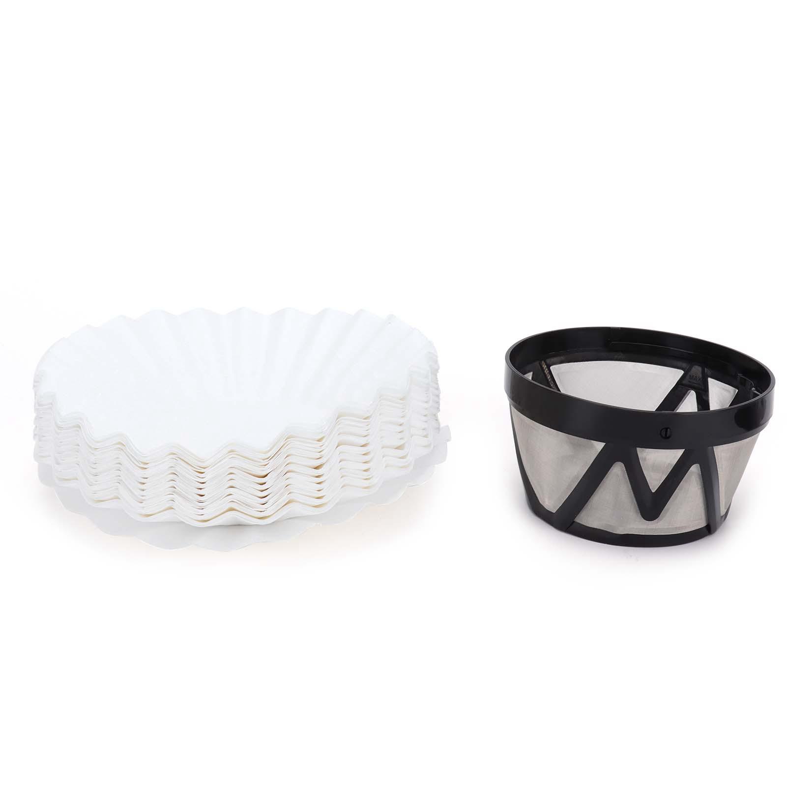 Reusable Coffee Filter Basket Cup with 100Pcs Filter Paper Coffee Machine Strainer Mesh
Reusable Coffee Filter Basket Cup with 100Pcs Filter Paper Coffee Machine Strainer Mesh