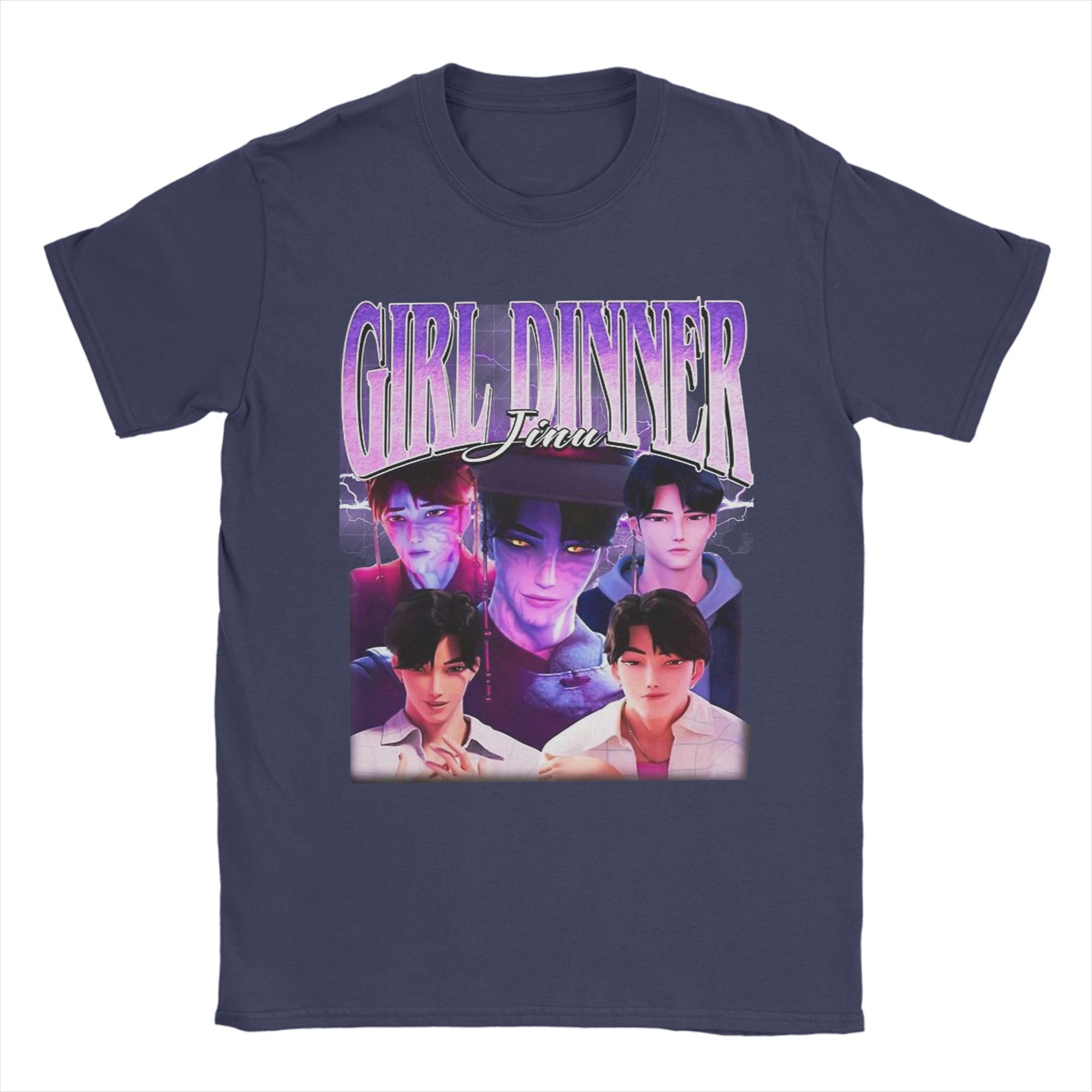 Girl Dinner Jinu Kpop Demon Hunter Villain Huntrix T Shirts Men s 100% Cotton Vintage T-Shirt Plus Size Tee Shirt Short Sleeve 3XL
Girl Dinner Jinu Kpop Demon Hunter Villain Huntrix T Shirts Men s 100% Cotton Vintage T-Shirt Plus Size Tee Shirt Short Sleeve 3XL