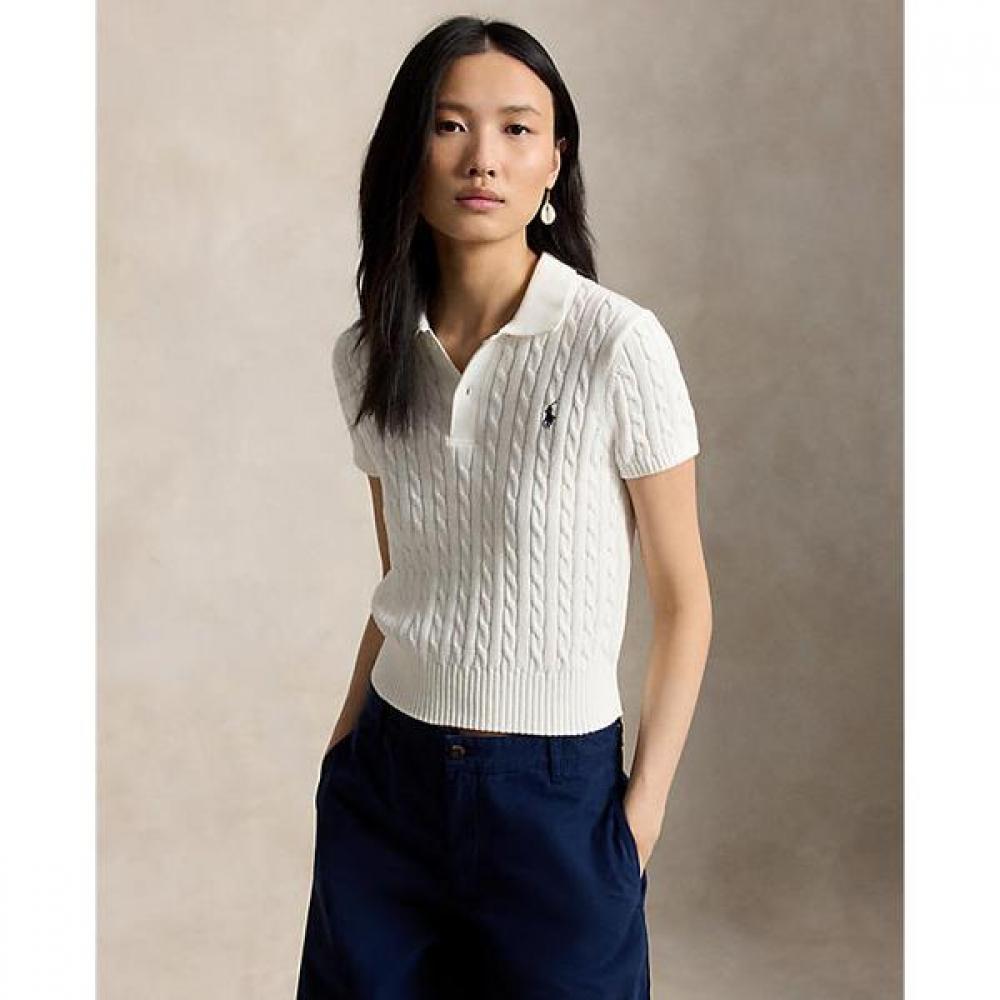 Polo Ralph Lauren Women S Cable Knit Cotton Crop Polo Shirt wmpoSwenc021622100 L
Polo Ralph Lauren Women S Cable Knit Cotton Crop Polo Shirt wmpoSwenc021622100 L