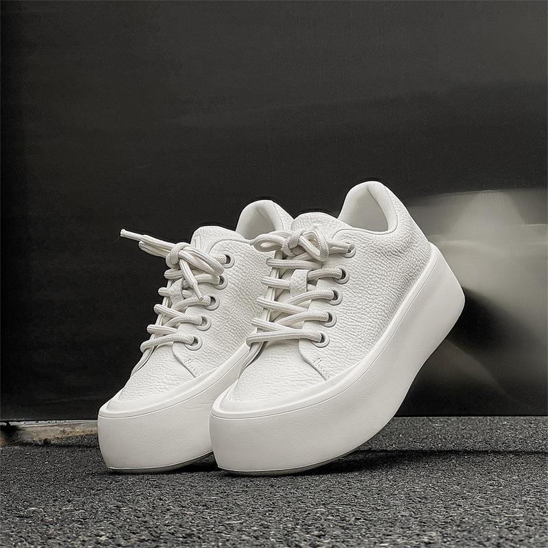 New high CM casual board shoes breathable bread shoes simple platform shoes 39 белый
New high CM casual board shoes breathable bread shoes simple platform shoes 39 белый