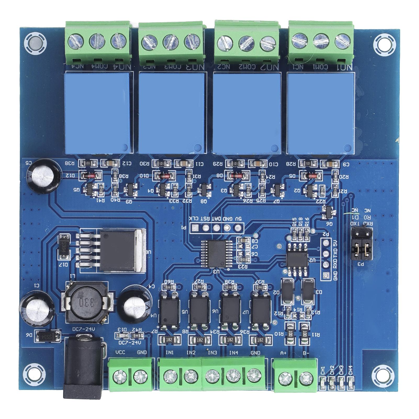 4 Channel Relay Module PCB RTU Relays Board Switch RS485 TTL Reverse Prevention Connection
4 Channel Relay Module PCB RTU Relays Board Switch RS485 TTL Reverse Prevention Connection