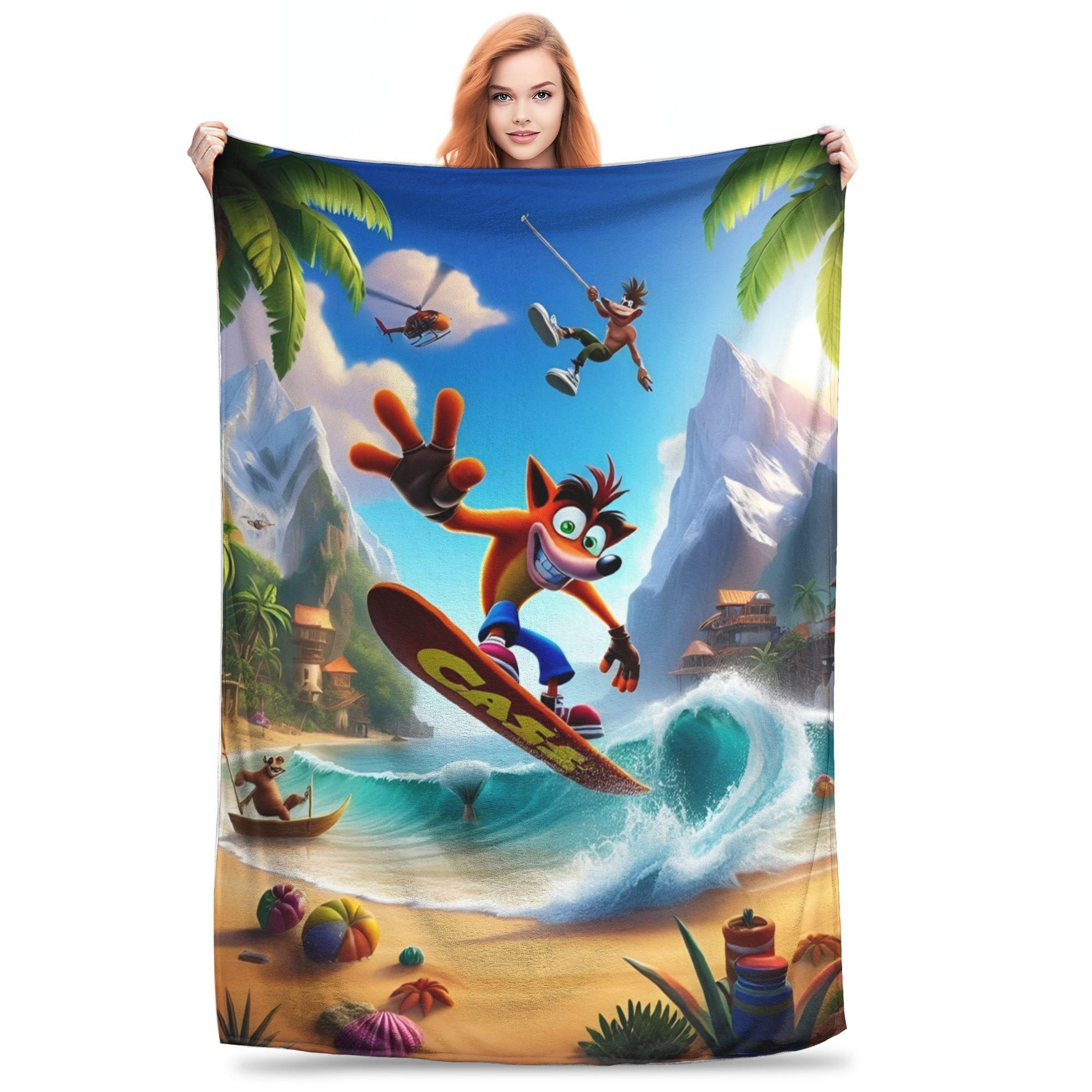 Crashs Bandicoots Cartoon Blanket Multiple Sizes Cozy and Lightweight Video Game Throw Blankets for Sofa Couch and Bed 75x90cm
Crashs Bandicoots Cartoon Blanket Multiple Sizes Cozy and Lightweight Video Game Throw Blankets for Sofa Couch and Bed 75x90cm