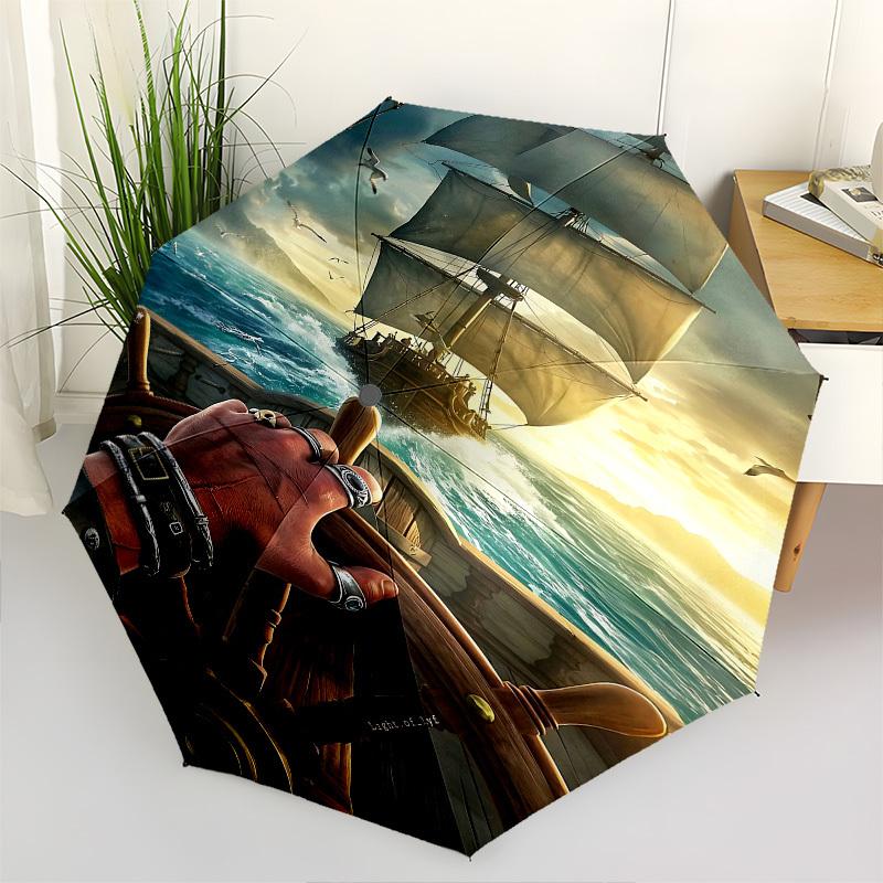 Sailing, Adventure Themed Automatic Opening and Closing Umbrella, Brightly Colored 8-rib Portable Umbrella, Suitable for Men and Women, A Pe
Sailing, Adventure Themed Automatic Opening and Closing Umbrella, Brightly Colored 8-rib Portable Umbrella, Suitable for Men and Women, A Pe