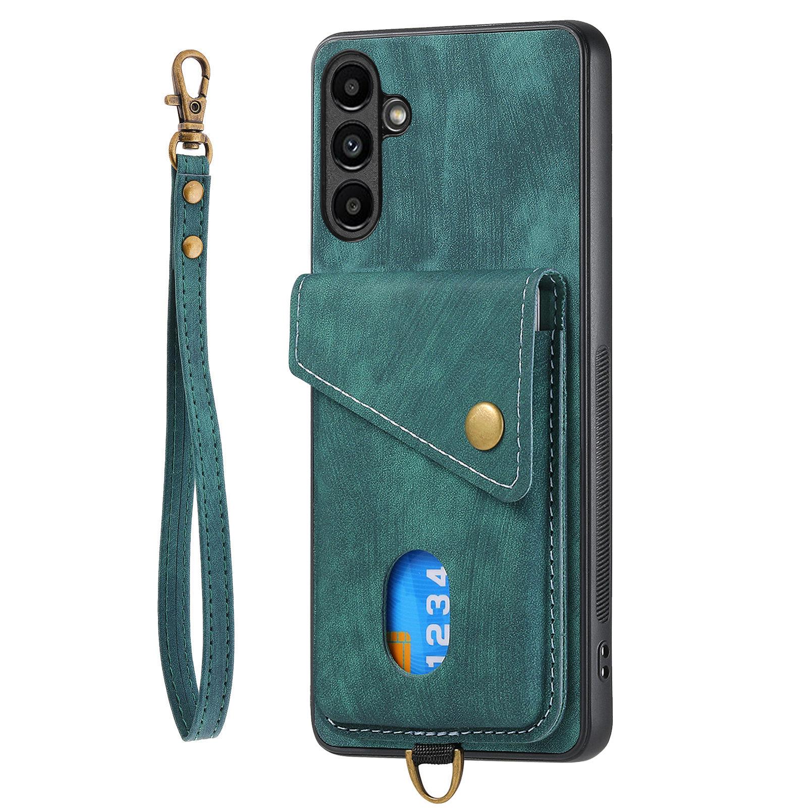 D1 For Samsung Galaxy A55 5G Case Retro Leather+TPU Phone Cover with Card Bag Green
D1 For Samsung Galaxy A55 5G Case Retro Leather+TPU Phone Cover with Card Bag Green