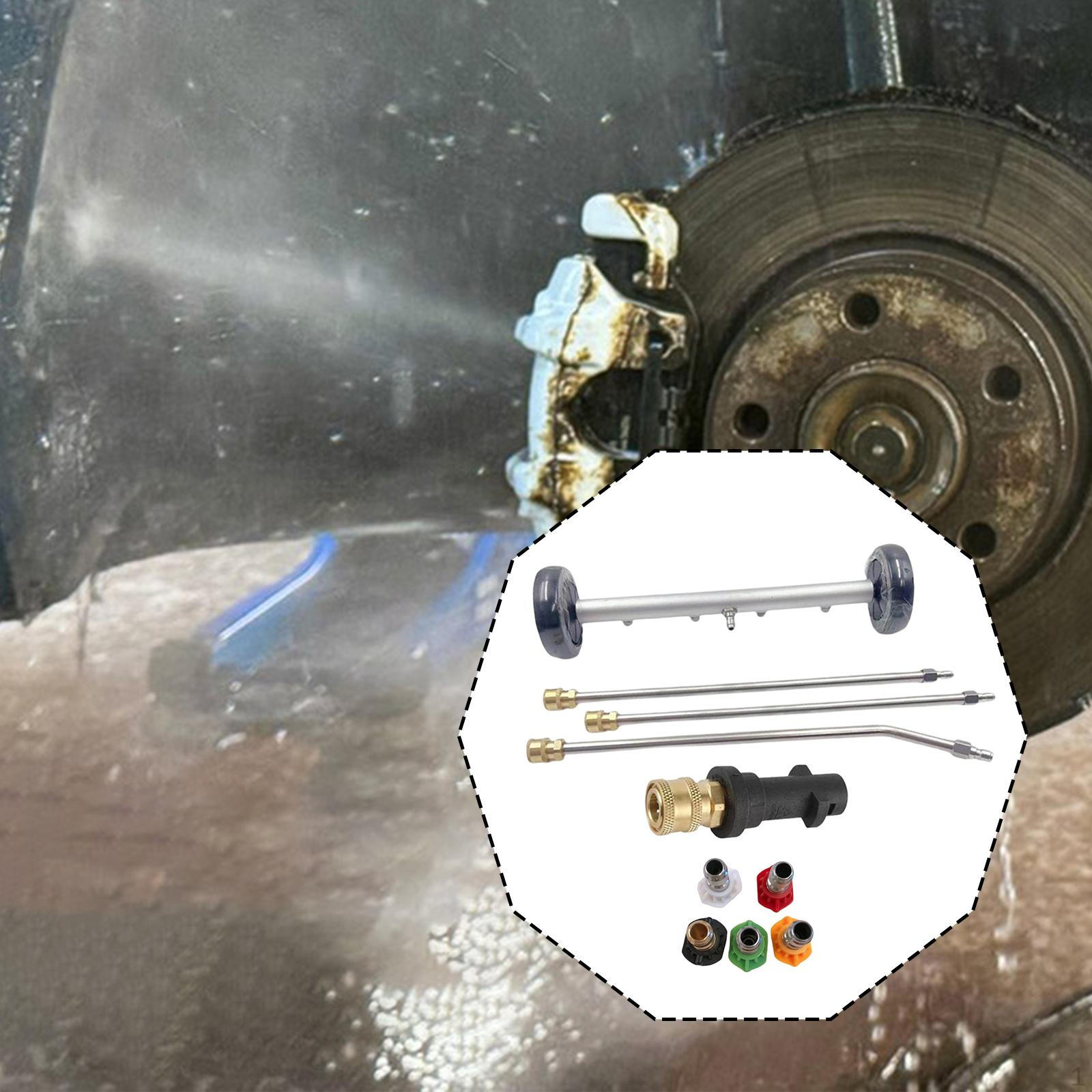 High-pressure Cleaner for Underbody Cleaning, with 5 Spray Nozzles, Black Wheels
High-pressure Cleaner for Underbody Cleaning, with 5 Spray Nozzles, Black Wheels