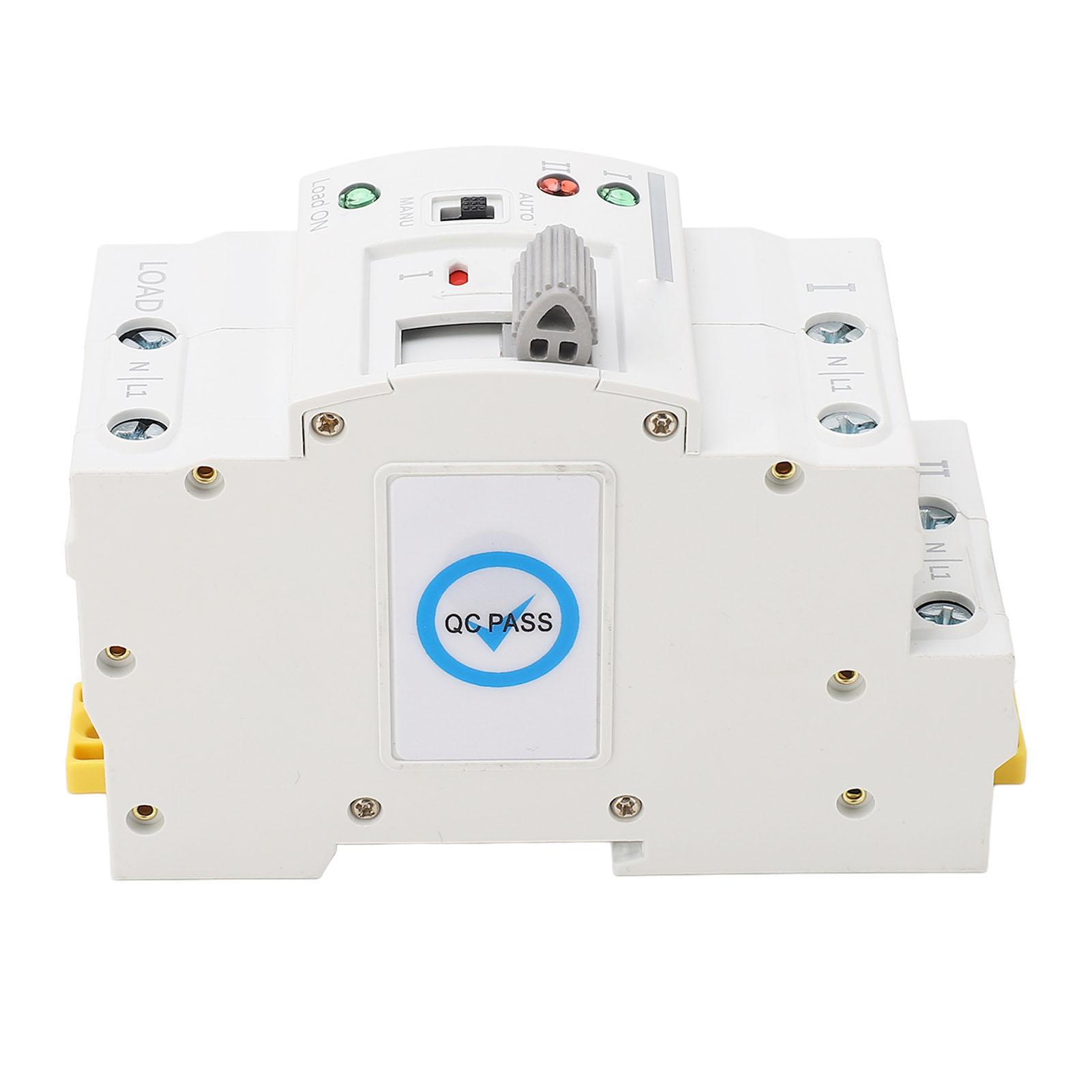 2P 25A Dual Power Automatic Transfer Switch Quick Response Compact ATS Changeover Switch for Power System 220VAC
2P 25A Dual Power Automatic Transfer Switch Quick Response Compact ATS Changeover Switch for Power System 220VAC