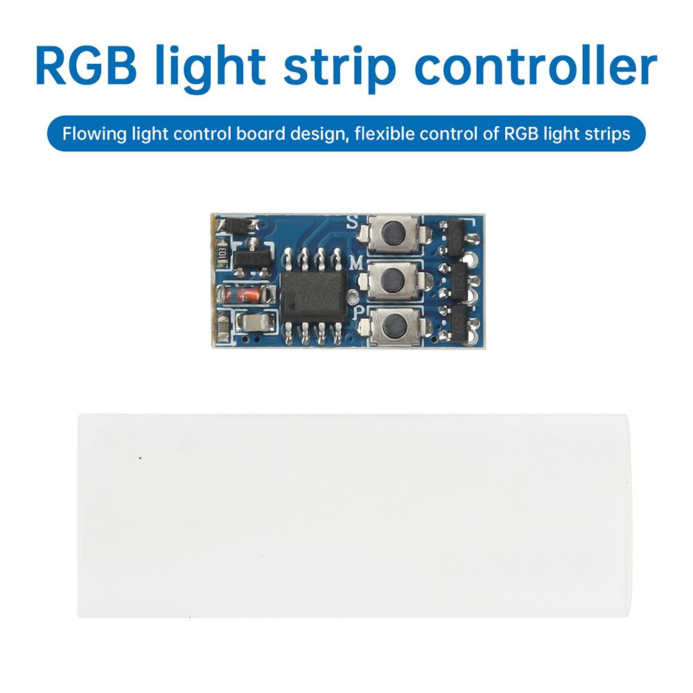 WS2812 Colorful Light Controller Flow Light Control Board DC5-24V RGB Light Strip Controller Breathing Light Rainbow Gradient
WS2812 Colorful Light Controller Flow Light Control Board DC5-24V RGB Light Strip Controller Breathing Light Rainbow Gradient