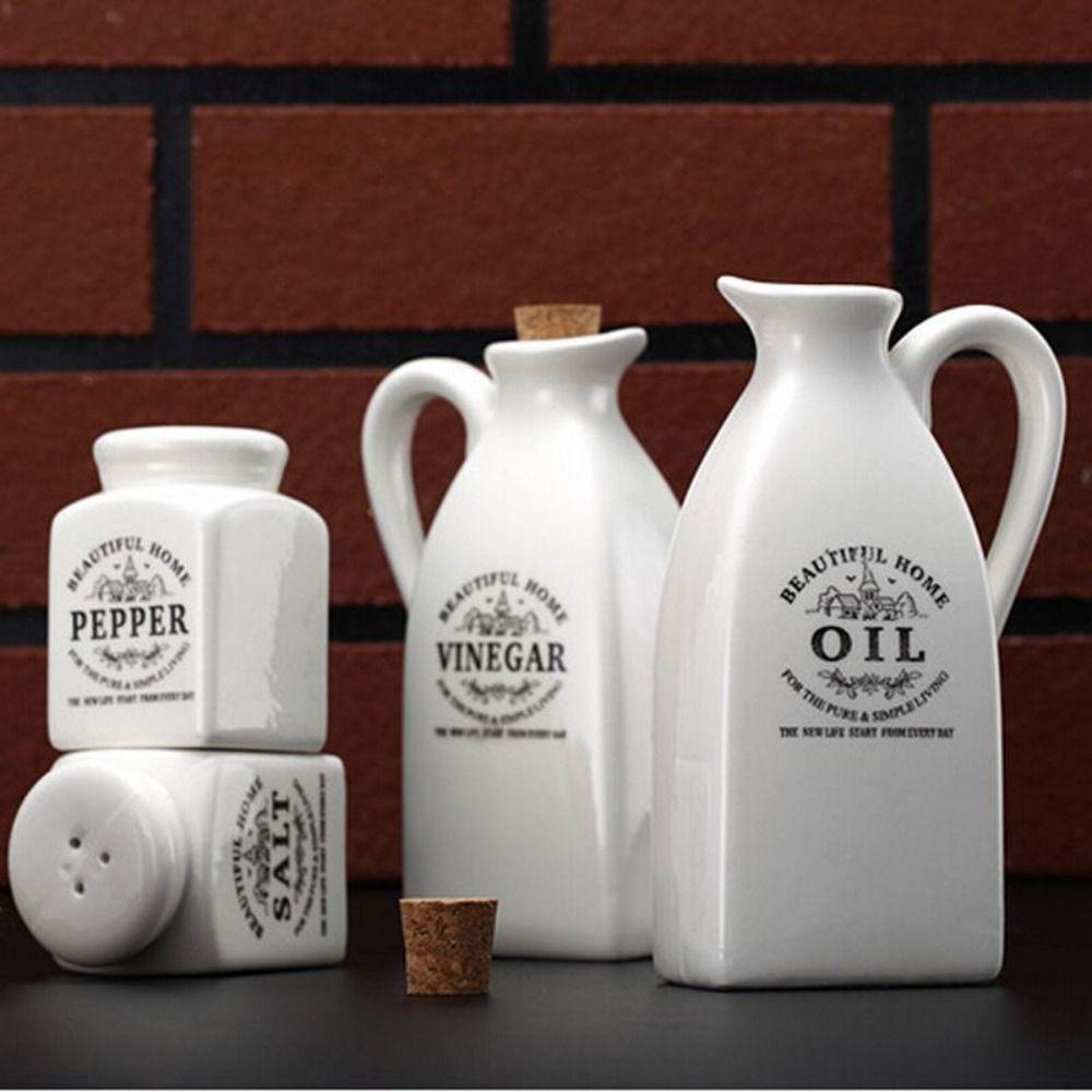 4pcs White Seasoning Bottle Ceramic Storage Can Kitchen Supplies Oil Bottle Jar 4 Pcs
4pcs White Seasoning Bottle Ceramic Storage Can Kitchen Supplies Oil Bottle Jar 4 Pcs
