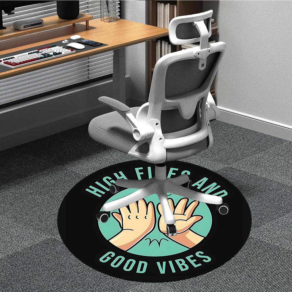1pc High Fives Vibes Office Round Area Rug, Under Office Chairs Bedroom Living Room Home Decor, Room Deco, Available in Various Sizes L1024361 80cm by 80cm
1pc High Fives Vibes Office Round Area Rug, Under Office Chairs Bedroom Living Room Home Decor, Room Deco, Available in Various Sizes L1024361 80cm by 80cm