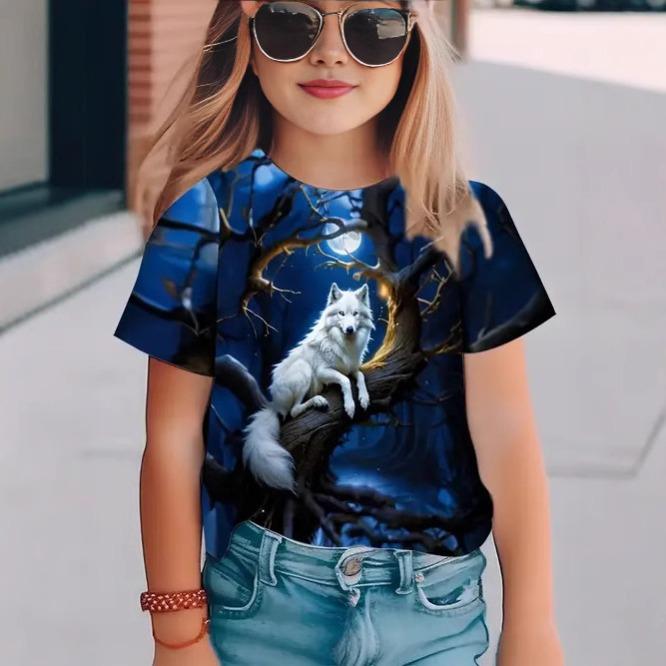 New fashion high quality 3D digital printing animal pattern children s women s short-sleeved T-shirt 160cm
New fashion high quality 3D digital printing animal pattern children s women s short-sleeved T-shirt 160cm