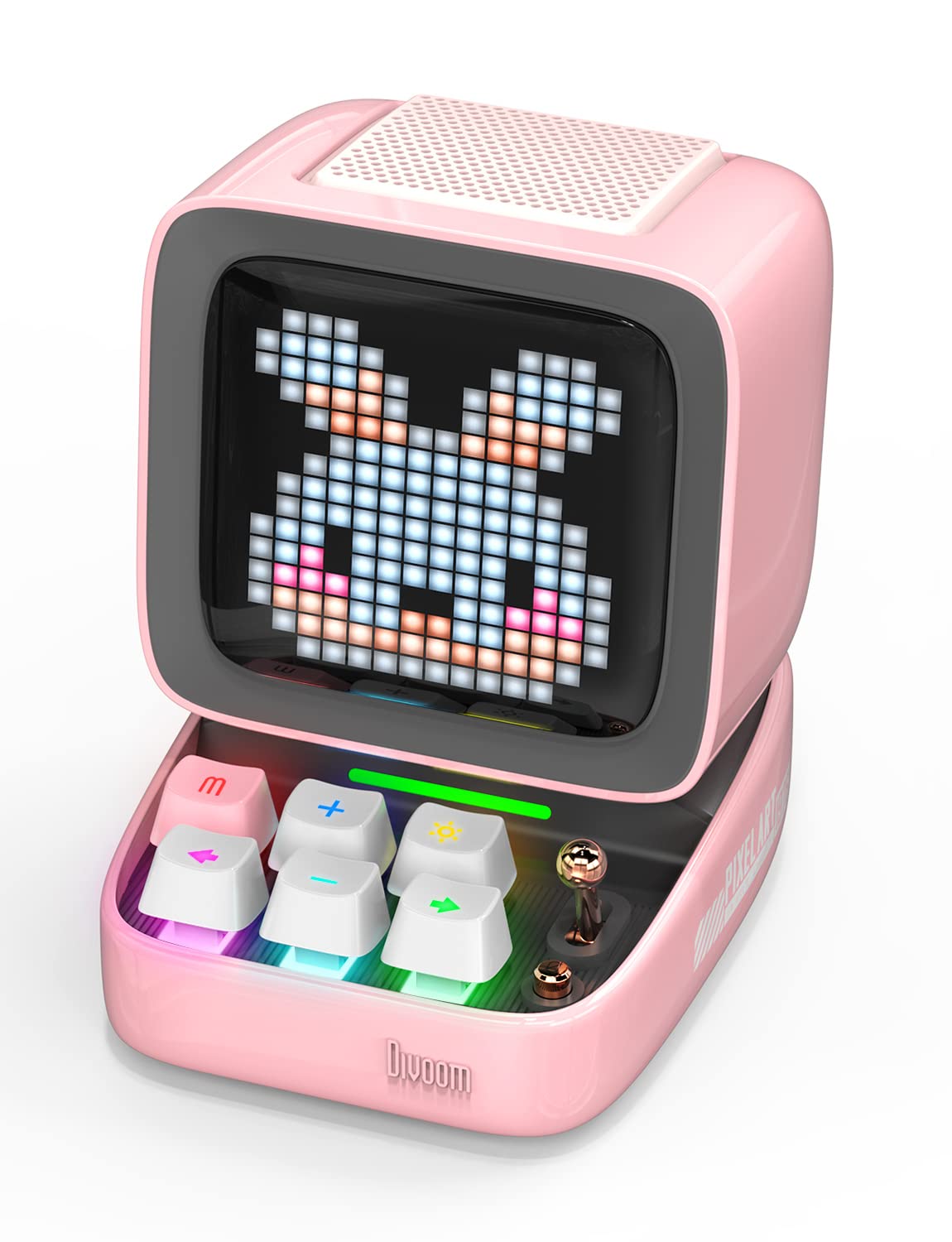 Divoom Portable Bluetooth Speaker LED Screen Pixel DSP Wireless Speaker APP Audio Mechanical MicroSD Card Pink Ditoo-Pro 3.55 Display, Control, HD,
Divoom Portable Bluetooth Speaker LED Screen Pixel DSP Wireless Speaker APP Audio Mechanical MicroSD Card Pink Ditoo-Pro 3.55 Display, Control, HD,