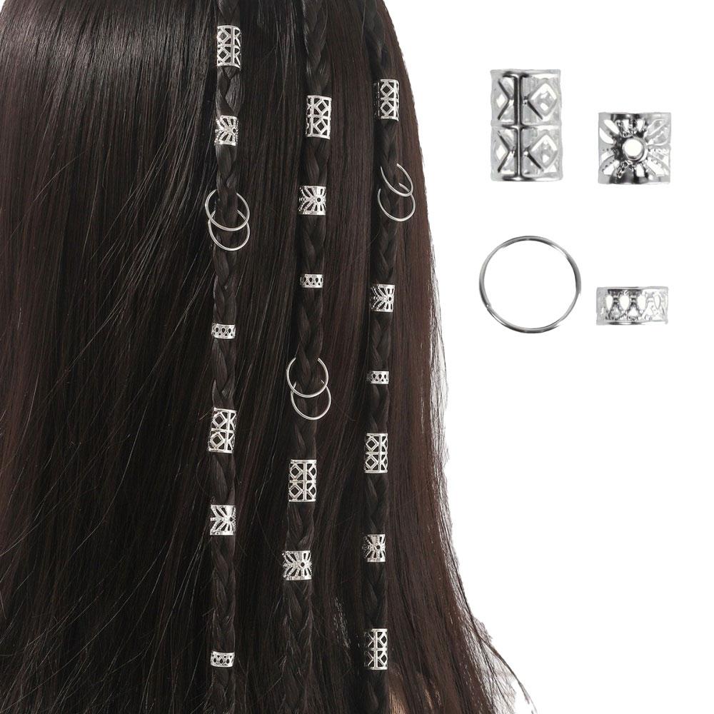 80pcs Dreadlock Hair Beads Alloy Hollow Hair Braid Rings For Girls Women Stylish Hair Jewelry Locks for Braids Hair Accessories срібний
80pcs Dreadlock Hair Beads Alloy Hollow Hair Braid Rings For Girls Women Stylish Hair Jewelry Locks for Braids Hair Accessories срібний