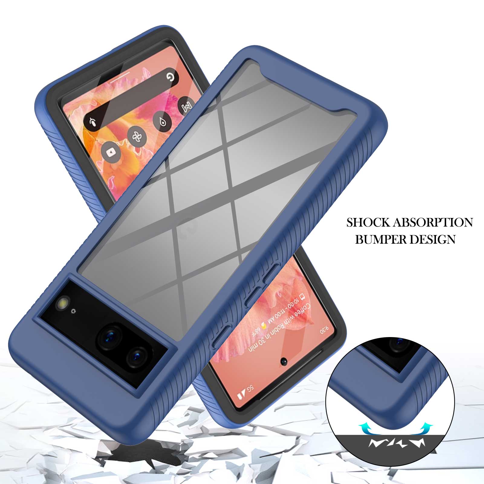 For Google Pixel 7 5G YB PC Series-6 Built-In PET Screen Film Phone Cover,Shockproof TPU+PC Detachable Shell Black
For Google Pixel 7 5G YB PC Series-6 Built-In PET Screen Film Phone Cover,Shockproof TPU+PC Detachable Shell Black