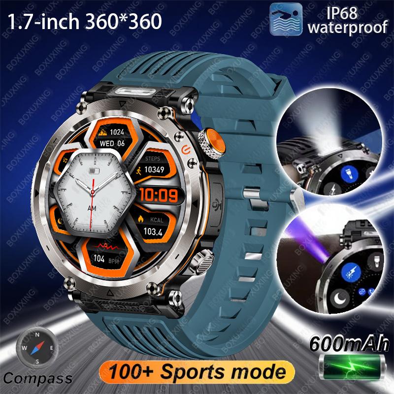Новые уличные умные часы для мужчин 600 мАч Светодиодный фонарик SmartWatch Компас Bluetooth-звонки Пульс IP 68 Спортивные умные часы Новые 600mAh синий
Новые уличные умные часы для мужчин 600 мАч Светодиодный фонарик SmartWatch Компас Bluetooth-звонки Пульс IP 68 Спортивные умные часы Новые 600mAh синий