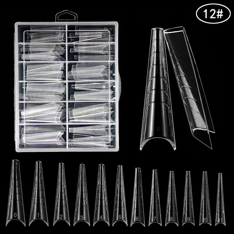 120-Piece Crystal Nail Extension Molds with Scale, Sizes 0-11 (No Paper Tray)
120-Piece Crystal Nail Extension Molds with Scale, Sizes 0-11 (No Paper Tray)