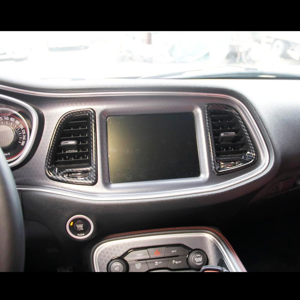 Korlot Carbon Fiber Style Center Console Dashboard Air Outlet AC Vent Panel Cover Trim for Dodge Challenger 2015-2023
Korlot Carbon Fiber Style Center Console Dashboard Air Outlet AC Vent Panel Cover Trim for Dodge Challenger 2015-2023