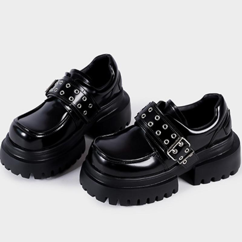 Fashion High Quality Belt Buckle Non-slip Heels for Women Round Toe Patent Leather Thick Bottom Loafers Fashion Comfort Mary Jane Shoes 39
Fashion High Quality Belt Buckle Non-slip Heels for Women Round Toe Patent Leather Thick Bottom Loafers Fashion Comfort Mary Jane Shoes 39