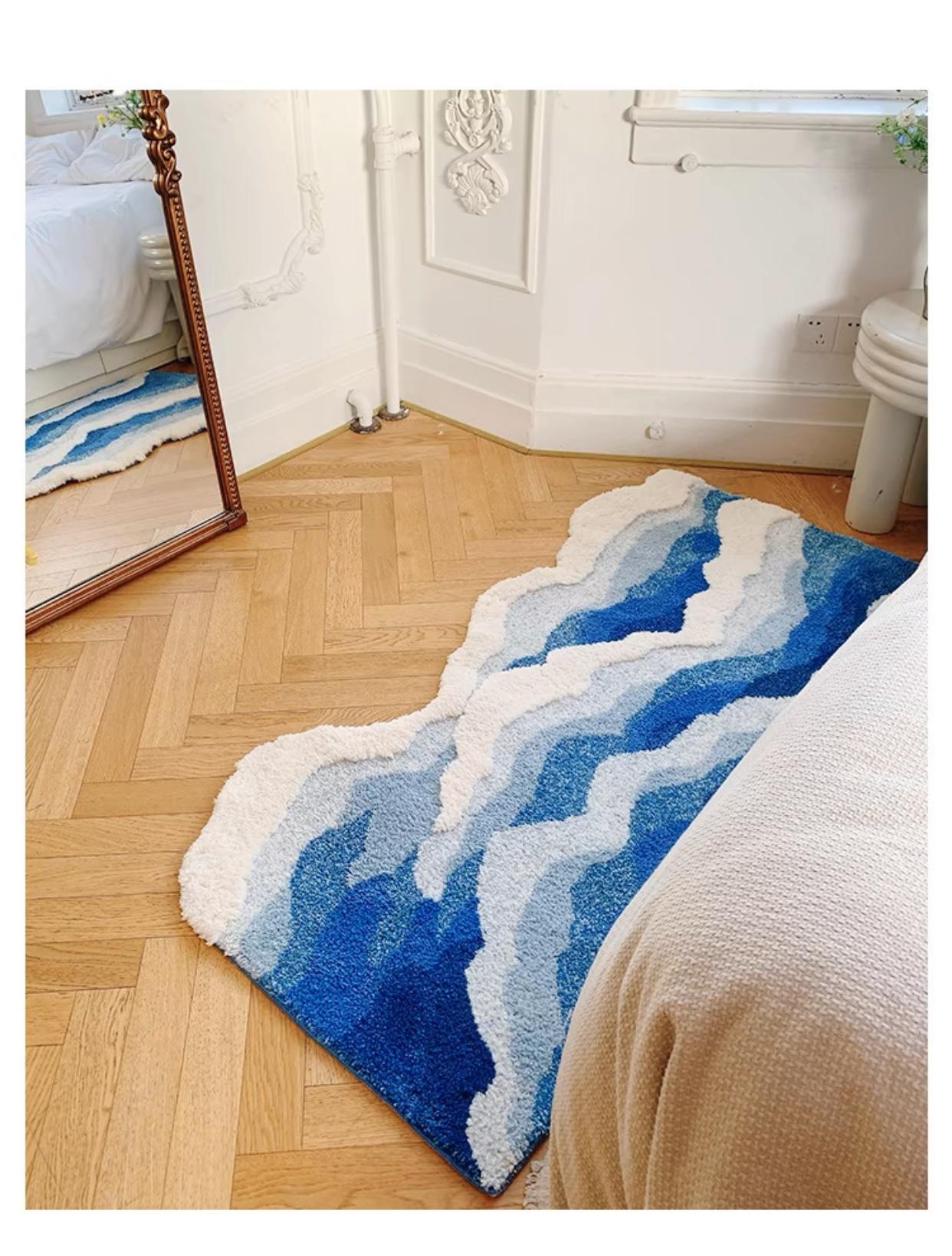 VIKAMA Sea Waves Ins Style Blue Shaped Bedside Blanket Bedroom Living Room Bathroom Light Luxury Coffee Table Sofa Blanket 40X60CM(1.3X2FT
VIKAMA Sea Waves Ins Style Blue Shaped Bedside Blanket Bedroom Living Room Bathroom Light Luxury Coffee Table Sofa Blanket 40X60CM(1.3X2FT