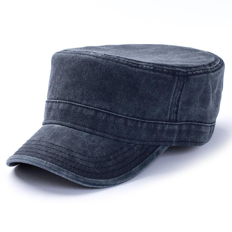 Washed Cotton Big Head Men Military Cadet Cap Army Style Navy Baseball Hats Flat Top Sun Caps for Women Head 60-65cm темно-синього кольору
Washed Cotton Big Head Men Military Cadet Cap Army Style Navy Baseball Hats Flat Top Sun Caps for Women Head 60-65cm темно-синього кольору