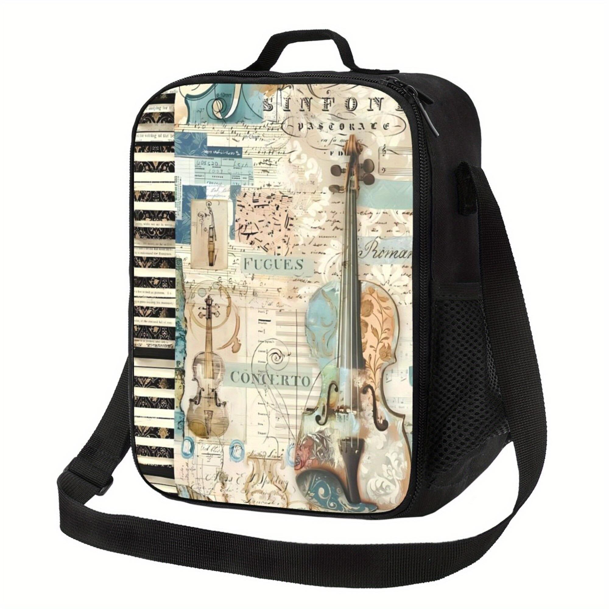 Vintage Envelope & Musical Instrument Design Insulated Lunch Bag - Reusable, Portable Cooler for Camping, Picnics, Beach 26.5x20x11.5CM
Vintage Envelope & Musical Instrument Design Insulated Lunch Bag - Reusable, Portable Cooler for Camping, Picnics, Beach 26.5x20x11.5CM