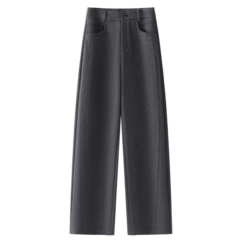 Women s Gray High-Waist Wool Pants - 2024 Autumn/Winter Loose Straight Leg Scimitar Style Extra Large
Women s Gray High-Waist Wool Pants - 2024 Autumn/Winter Loose Straight Leg Scimitar Style Extra Large