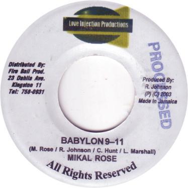 7inch Record MICHAEL ROSE Babylon 911 NONE Love Injection 2003 Jamaica Reggae Ska Dub Used
7inch Record MICHAEL ROSE Babylon 911 NONE Love Injection 2003 Jamaica Reggae Ska Dub Used