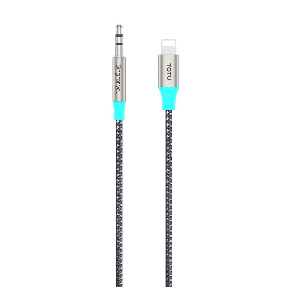 TOTU AD-4 1.3m Lightning Male to 3.5mm Male Braided AUX Cord High Fidelity Audio Cable
TOTU AD-4 1.3m Lightning Male to 3.5mm Male Braided AUX Cord High Fidelity Audio Cable