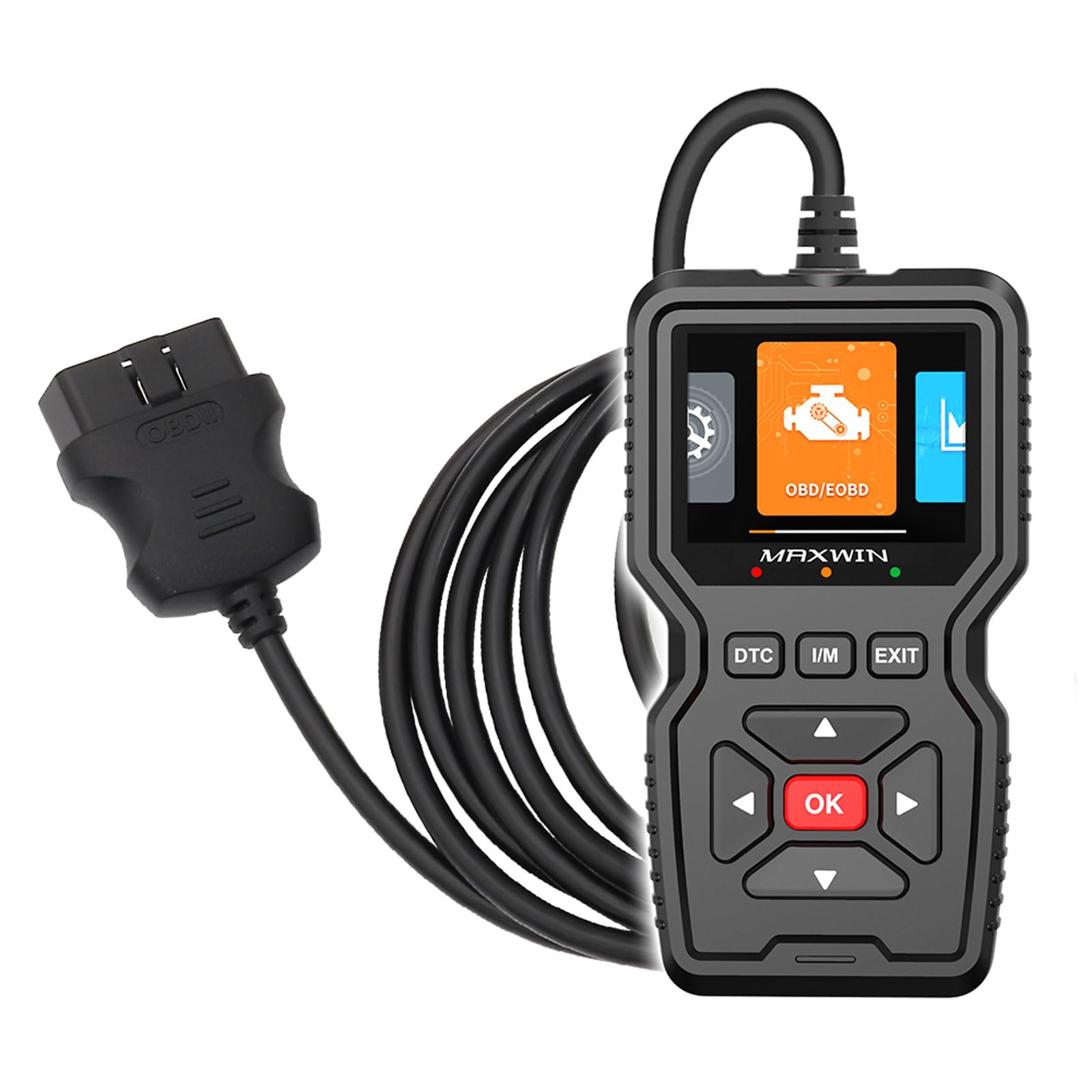 MAXWIN OBD2 Diagnostic Tool with 250cm Long Fault Scan Tool for Vehicle Automotive System Japanese Language Voltage QR Code Cable, 36,000 Built-in чорний
MAXWIN OBD2 Diagnostic Tool with 250cm Long Fault Scan Tool for Vehicle Automotive System Japanese Language Voltage QR Code Cable, 36,000 Built-in чорний