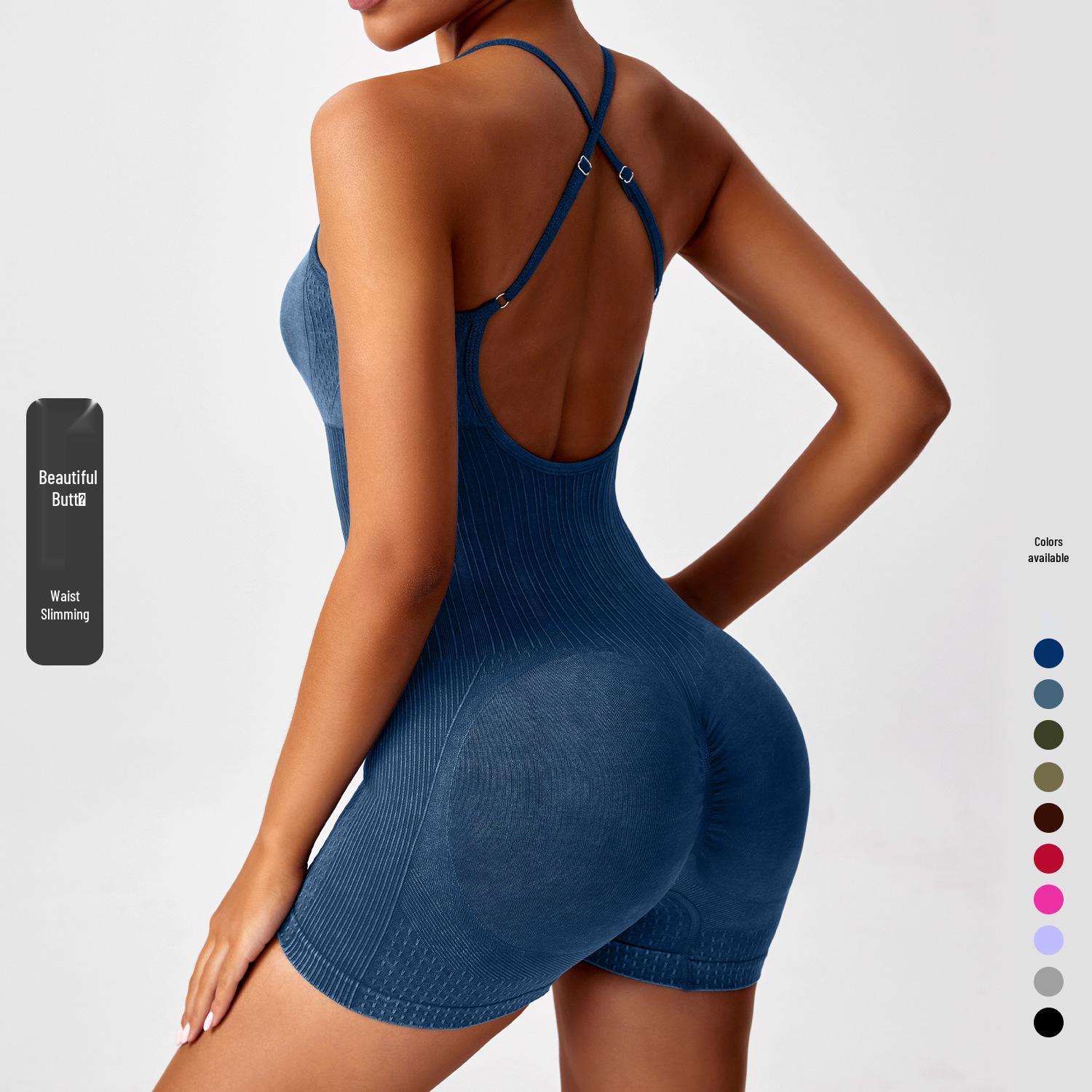 Women s Tie-Dye Cross-Back One-Piece Yoga Suit, Hip-Lifting Athletic Jumpsuit for Outdoor Fitness. Medium темно-синього кольору
Women s Tie-Dye Cross-Back One-Piece Yoga Suit, Hip-Lifting Athletic Jumpsuit for Outdoor Fitness. Medium темно-синього кольору